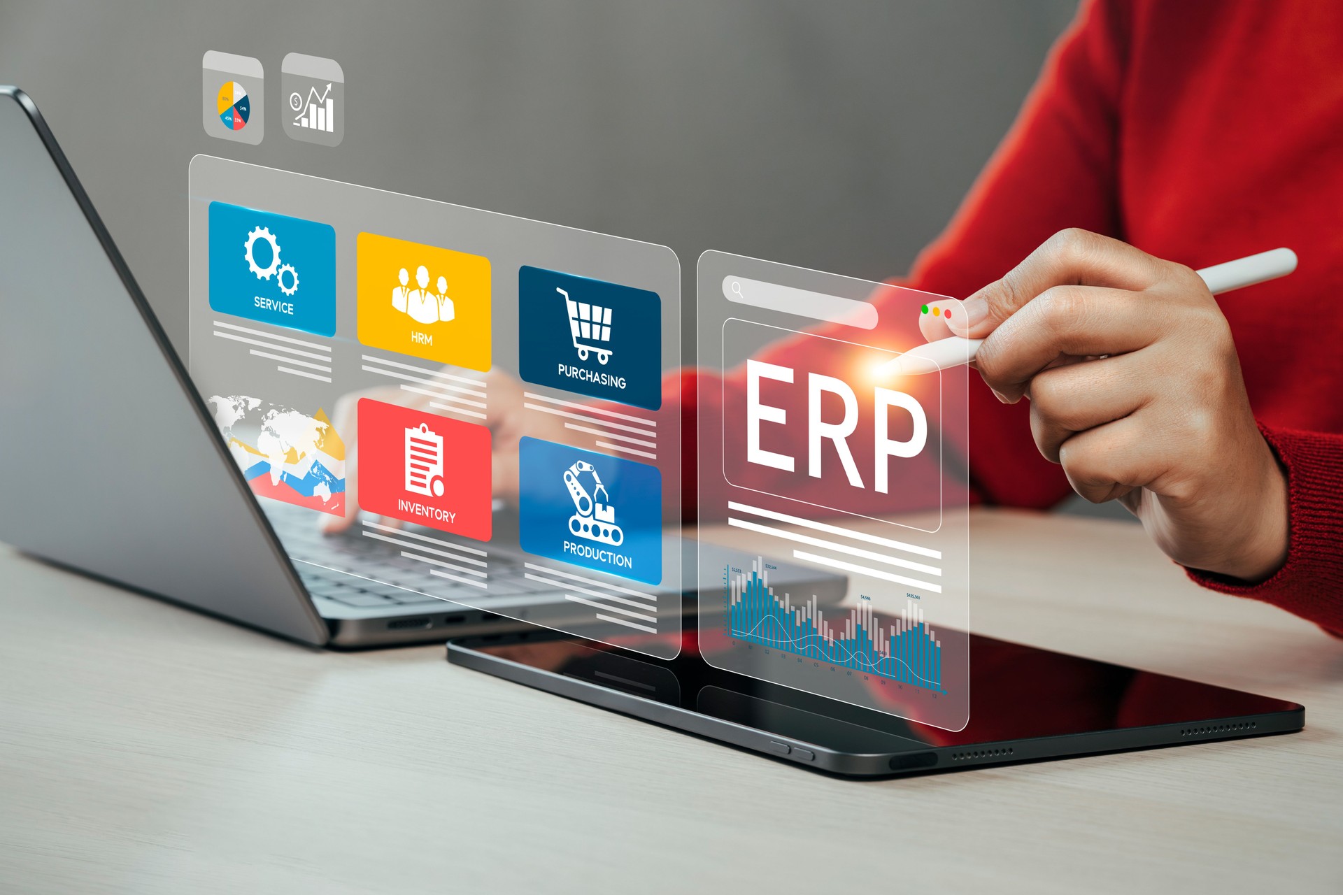 Mikro RUN ERP ekranı – küçük işletmeler için ön muhasebe ve stok takip yazılımı 